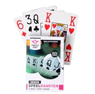 Spillekort Longfield Senior Laminerede Bridge - Poker